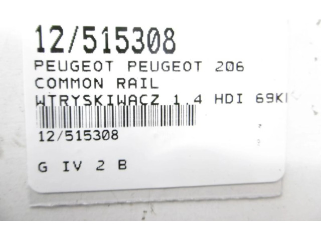 Vstřikovač 0445110252, 0445110252 Peugeot 206 CC 8HX