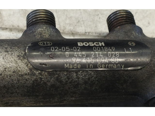 Vstřikovací lišta 0445214028, 9641509480 Peugeot 307 pro naftový motor 1.4 8hz