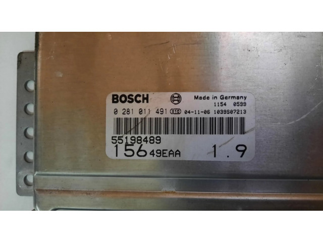 Блок управления двигателя 0281011491 Alfa Romeo 156