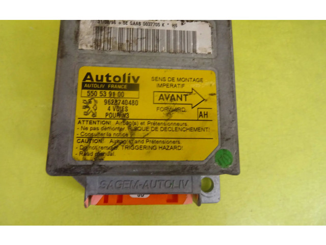 Блок управления надувных подушек 550539100   Peugeot  306   -  года