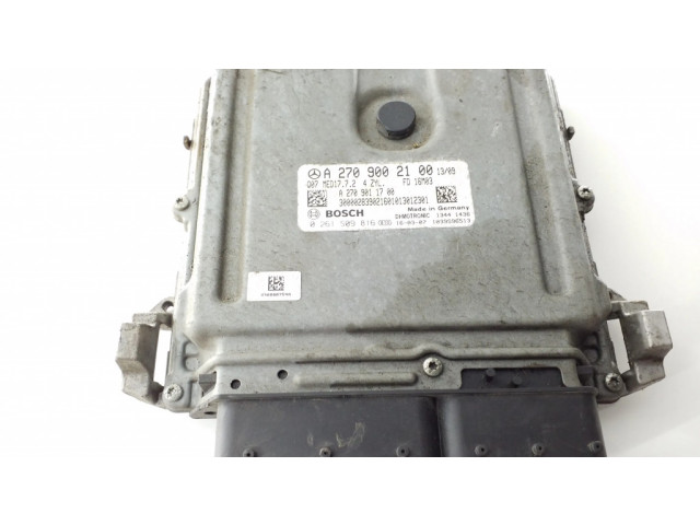 Řídící jednotka A2709002100, 0261S09816   Mercedes-Benz A W176 2014