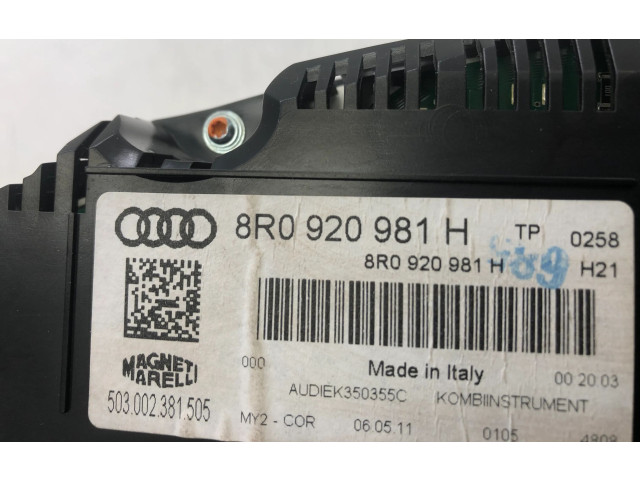 Панель приборов 8R0920981H Audi Q5 SQ5