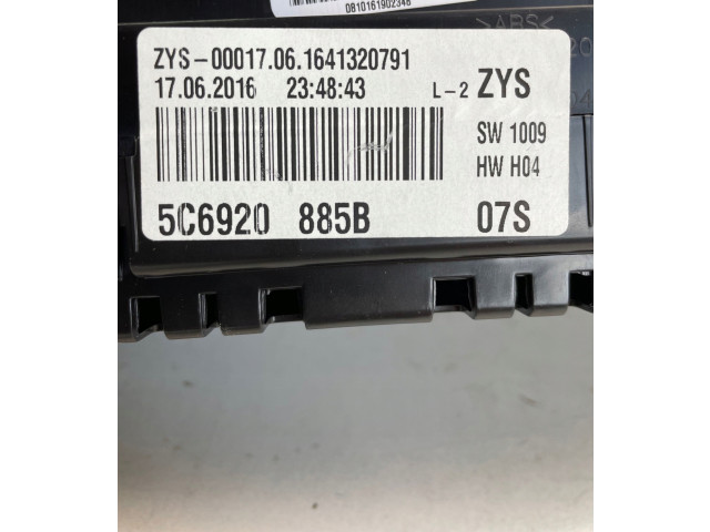 Панель приборов 5C6920885B Volkswagen Jetta VI