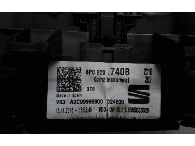 Přístrojová deska Seat Ibiza IV (6J,6P) 2017 6P0920740B