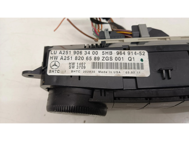 Блок управления климат-контролем A2519063400   Mercedes-Benz GL X164