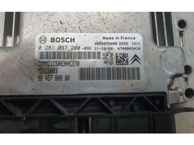 Řídící jednotka 9845780880, 0281037200 Citroen SpaceTourer XL 2021