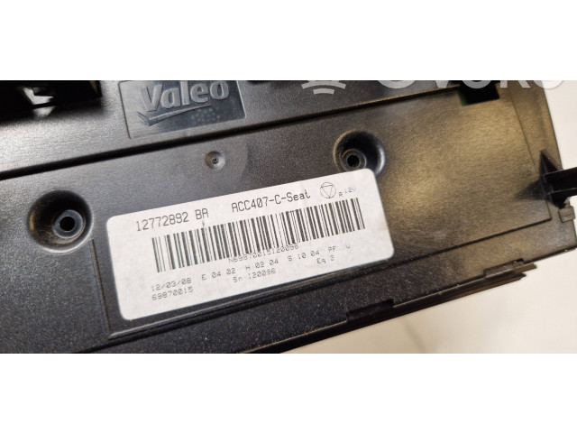 Блок управления климат-контролем 12772892, 69870015 Saab 9-3 Ver2