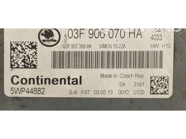 Комплект блоков управления 03F906070HA, 03F906070HA Skoda Rapid (NH)