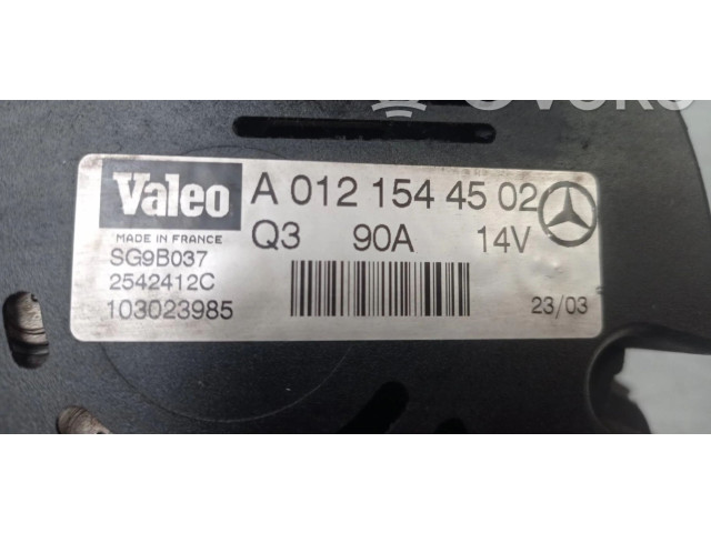 Генератор A0121544502   Mercedes-Benz A W168      