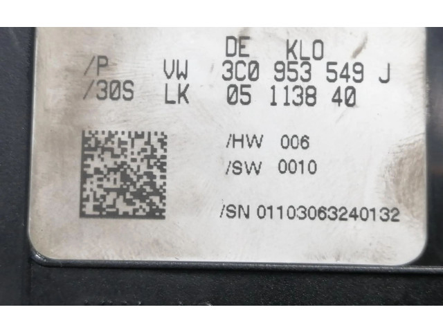 Блок управления двигателя 3C0953549J   Volkswagen PASSAT