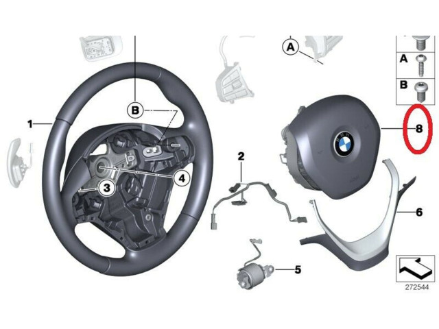 Руль BMW 1 F20 F21 2011-2019 года K003276, 32306791332