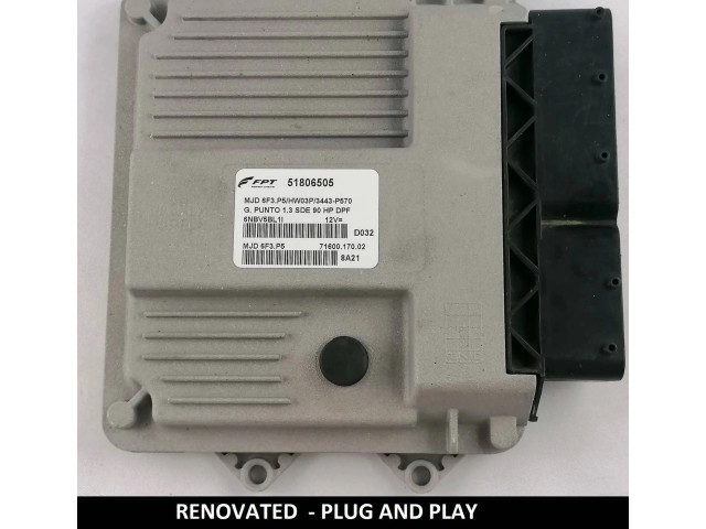 Блок управления 51806505, 7160017002   Fiat Grande Punto