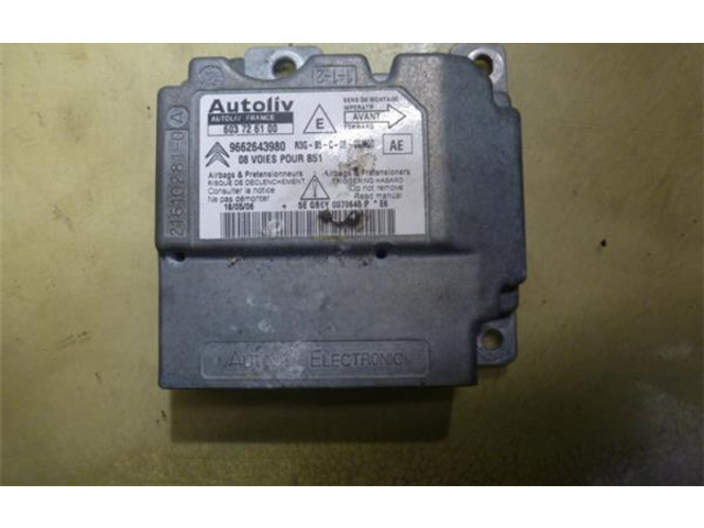 Блок подушек безопасности 9662643980, 603726100   Citroen C4 I