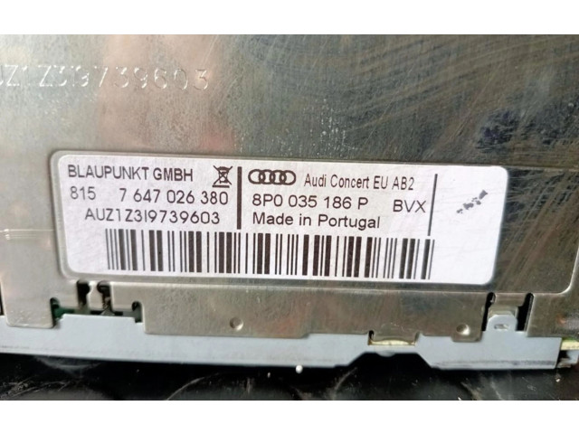 Радио/ проигрыватель CD/DVD / навигация 8P0035186P Audi A3 S3 A3 Sportback 8P