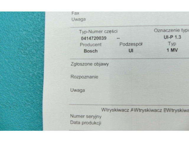 Форсунка 0414720039, IMPRK1329828    Volkswagen Bora   