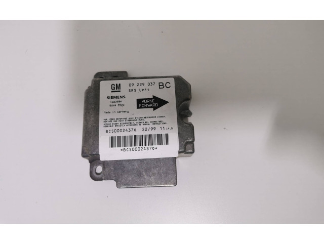 Блок подушек безопасности 09229037, 5WK42923   Opel Astra G