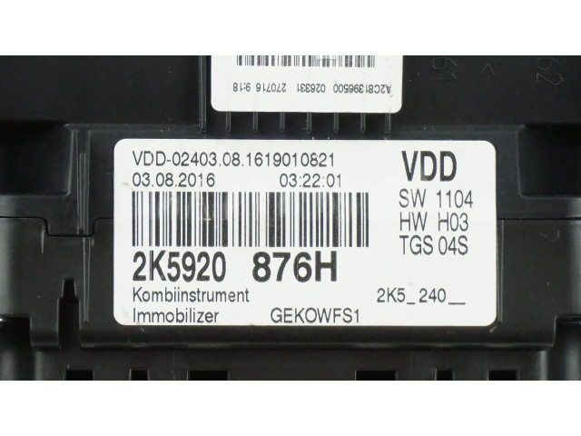 Панель приборов 2K5920876H, A2C99242100   Volkswagen Caddy       