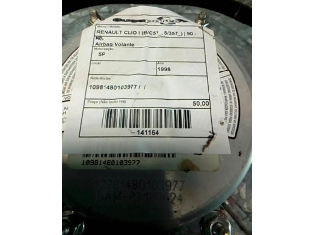 Подушка безопасности водителя 10981480103977   Renault Clio II