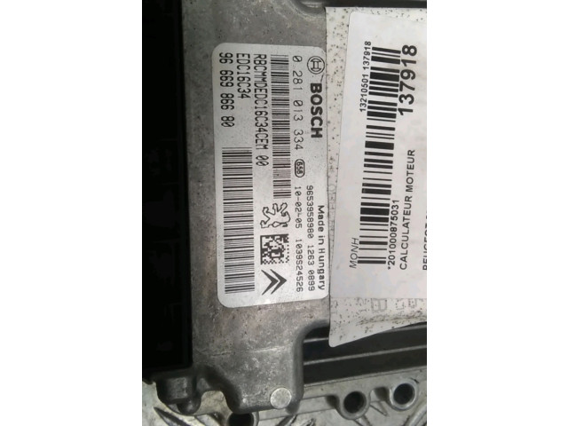 Řídící jednotka 1610170080 Peugeot 5008 2010