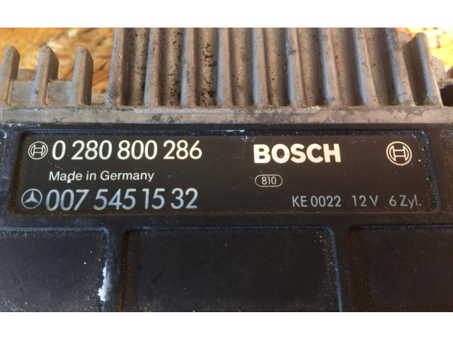 Řídící jednotka 0075451532, 0280800286 Mercedes-Benz E W124 1990