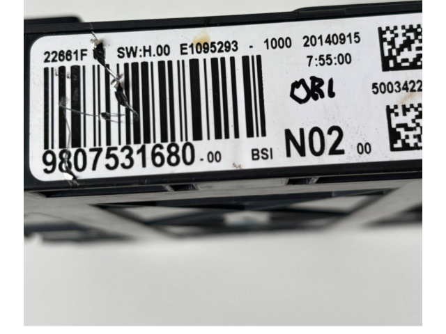 Блок предохранителей 9807531680 Peugeot 2008 I