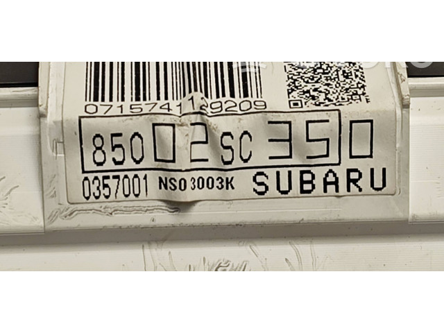 Панель приборов 85002SC350, 0357001   Subaru Forester SH       