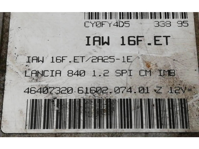 Блок управления двигателем Блок управления IAW16FET Lancia Y 840