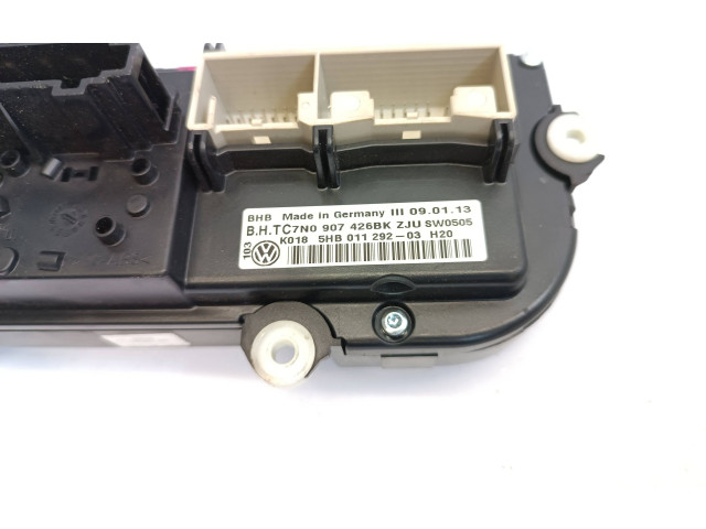 Блок управления климат-контролем 7N0907426BK, 5HB011292   Volkswagen Caddy