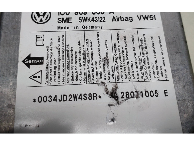 Блок подушек безопасности 1C0909605A, 5WK43122   Volkswagen Transporter - Caravelle T5