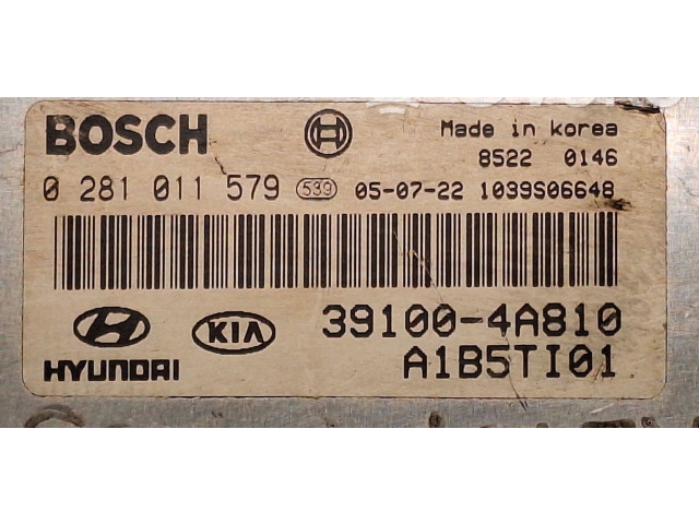 Блок управления двигателя 0281011579, 391004A810   KIA Sorento