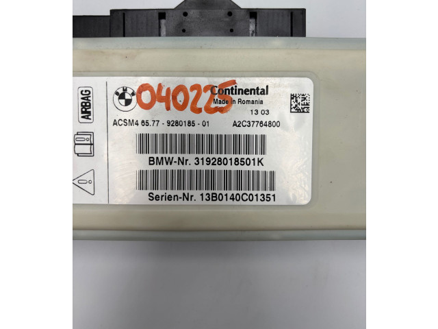 Блок подушек безопасности 9280185, A2C37764800 BMW X3 F25