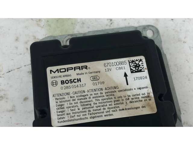 Блок подушек безопасности 670100885, 0285014317 Maserati Ghibli