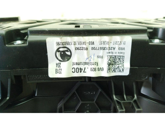 Панель приборов 6V0920740C Skoda Fabia Mk3 (NJ)