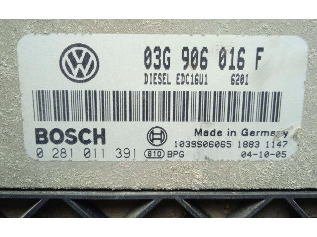 Блок управления BOSCH, EDC16U1   Skoda Octavia Mk1 (1U)