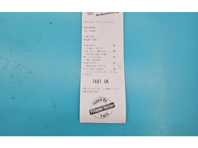 Zámek zadních dveří 9662854180, IMPRK1382363 Peugeot 308 2013