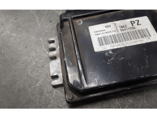 Блок управления двигателем Блок управления 96417290PZ   Chevrolet Matiz