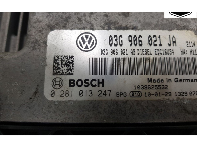 Řídící jednotka 03G906021JA, 03G906021JA   Volkswagen Caddy 2010