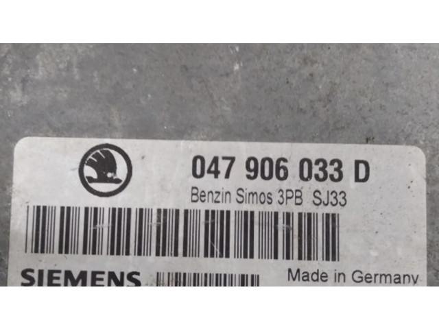 Řídící jednotka 047906033D, 5WP4420109   Skoda Fabia Mk1 (6Y) 2001