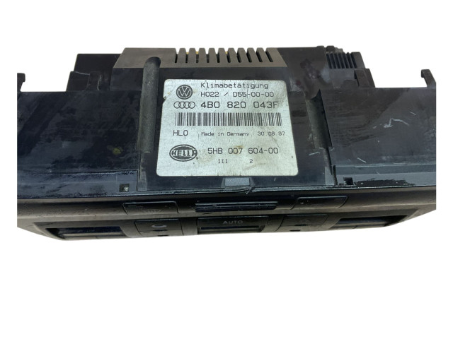 Блок управления климат-контролем 5HB00760400, 4B0820043F Audi A6 S6 C5 4B