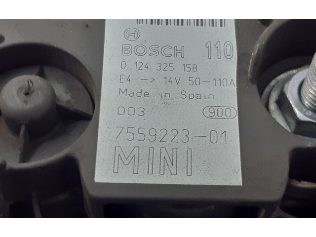 Генератор 755922301, 0124325158   Mini One - Cooper R50 - 53      