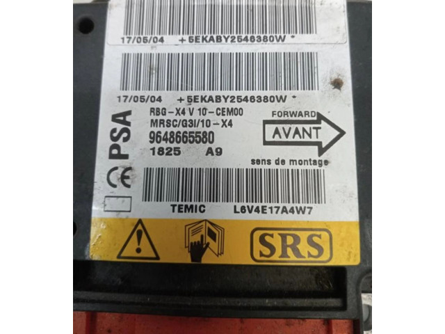 Блок подушек безопасности 9648665580, CENTRALITAAIRBAG   Citroen Berlingo