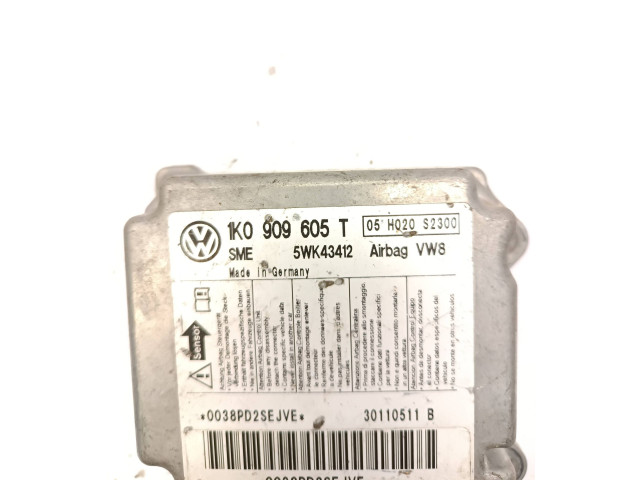 Блок подушек безопасности 1K0909605T, 5WK43412 Volkswagen Touran I