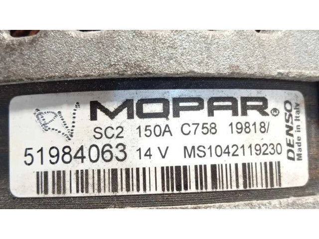 Генератор 51984063, MS1042119230 Jeep Renegade 1.0