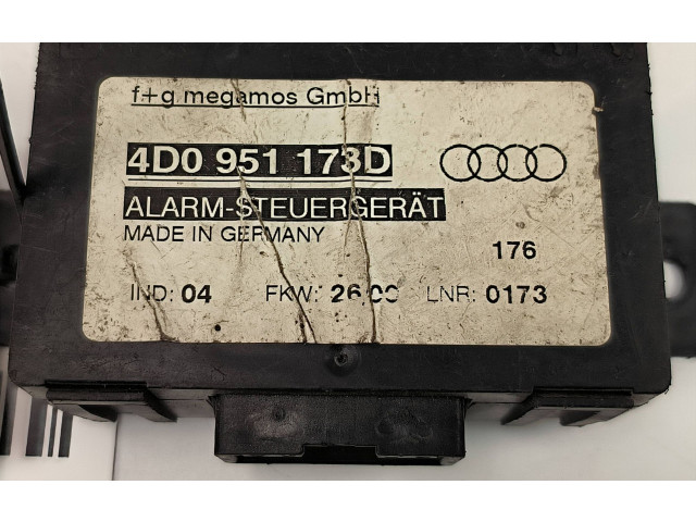 Pojistková skříňka Блок управления сигнализации 4D0951173D Audi A8 S8 D2 4D 1997