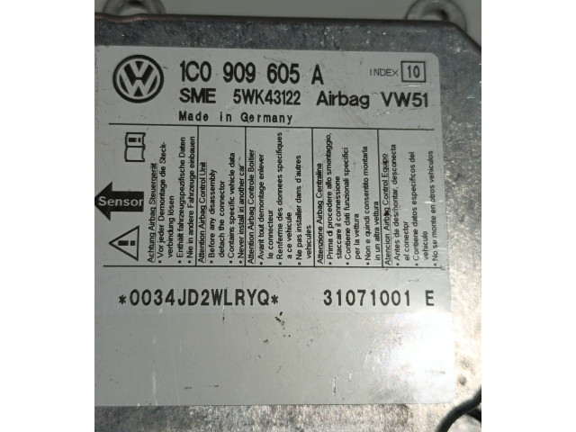 Блок подушек безопасности 1C0909605A, 31071001E Volkswagen Transporter - Caravelle T5