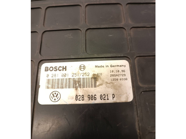 Блок управления двигателя 028906021P, 0281001252 Ford Galaxy