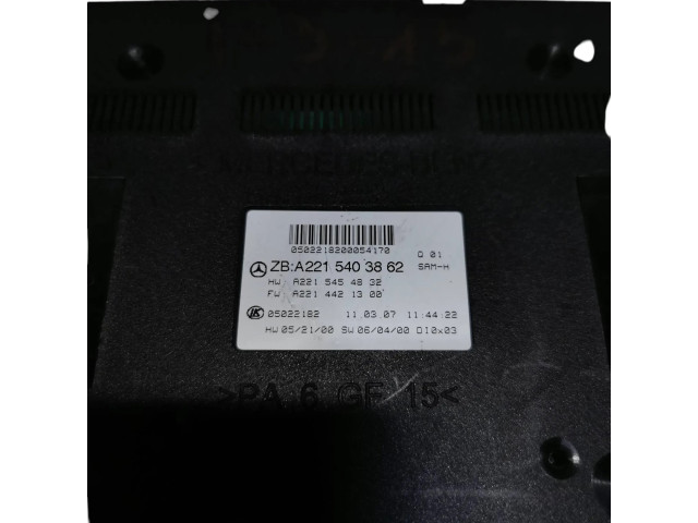Pojistková skříňka A2215403862, A2214421330 Mercede-Benz S W221 2008