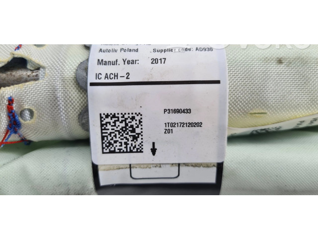 Боковая подушка безопасности 31690433, P31690433 Volvo S90, V90