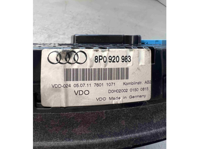 Панель приборов 8P0920983, 8P0920983 Audi A3 S3 8L