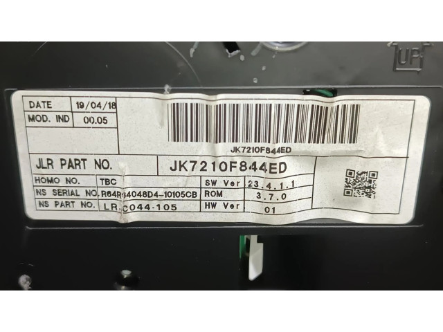 Přístrojová deska Land Rover Discovery 2018 JK7210F844ED, CUADROINSTRUMENTOS